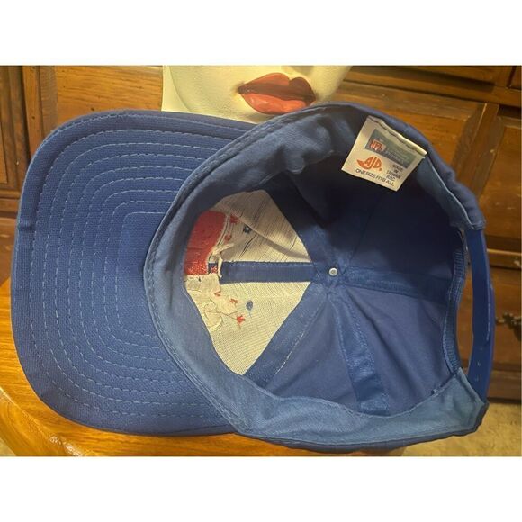 VTG 80’s NFL Signature Snap Back NEW YORK GIANTS Football Split Spellout Hat - Picture 8 of 10